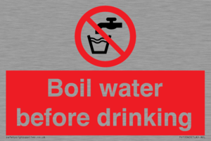 Boil water before drinking